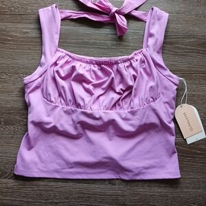 Blogilates Tie-Back Shirred Bust Tank Top Womens Sz 1X Bundle Of 4 NWT Pink Blue